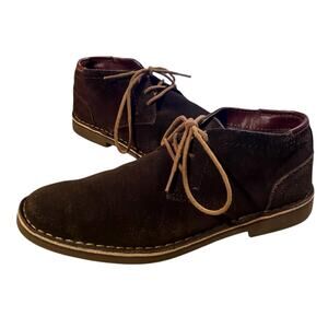 Kenneth Cole Reaction Desert Sun Chukka Boots Mens 7.5M Brown Suede Lace Up